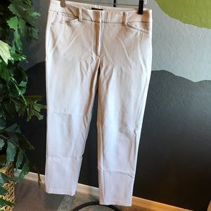 White House Black Market Womens Gray Stretch Slim Ankle Dress Pants Size 4